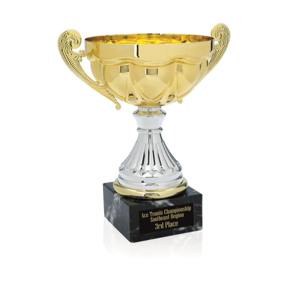 8" Scalloped Trophy