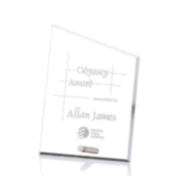Slanted Crystal Crown Award