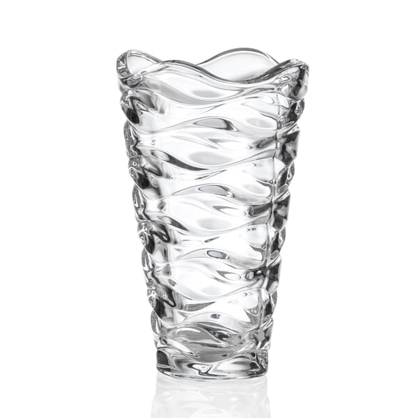 Crystal Waves Glass Vase