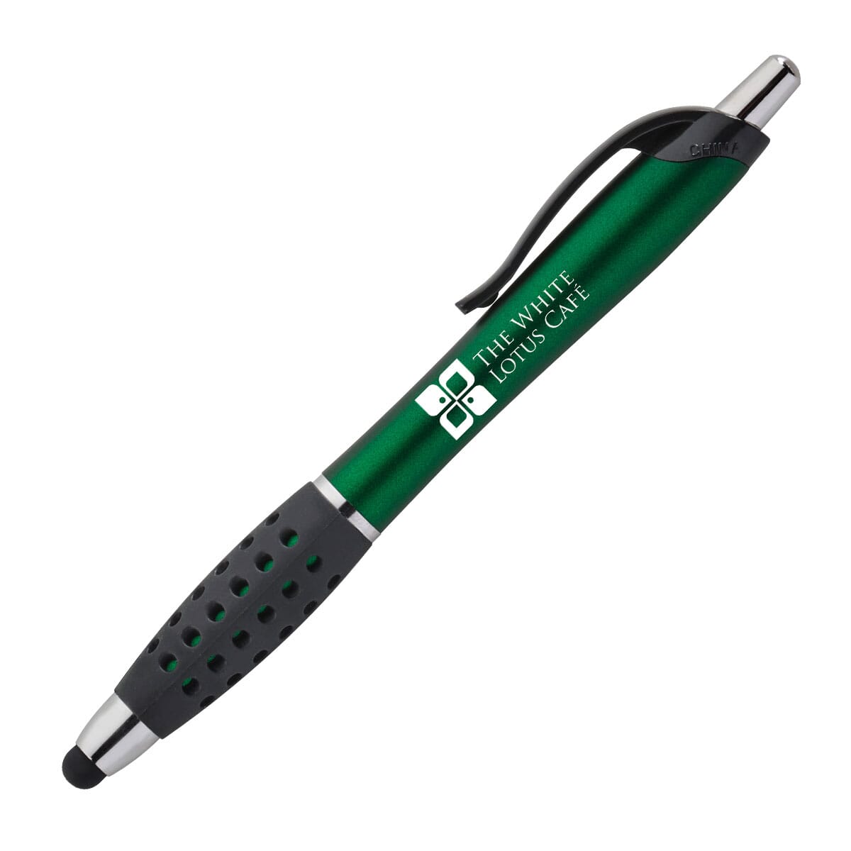 Dark Green pen with ergonomic grip