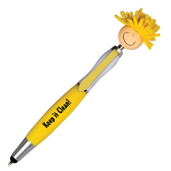 Yellow smiley face pen