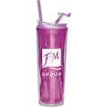 22 oz Diamond Cut Straw Tumbler