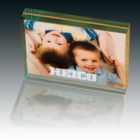 Glass Chamber Desk Photo Frame