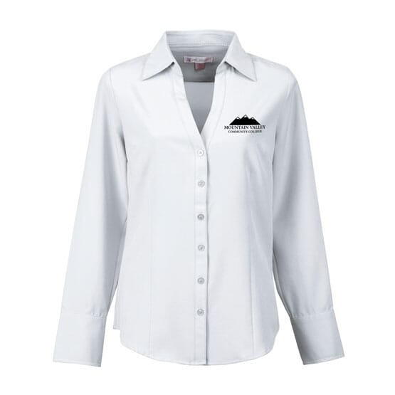 Open Neck Woven Dress Shirt - Ladies'