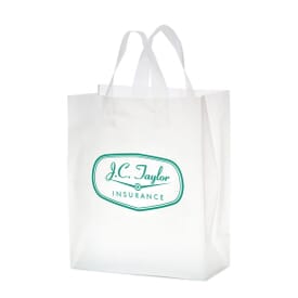 8" x 11" x 4" Frosted Shopper Bag