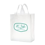 8" x 11" x 4" Frosted Shopper Bag