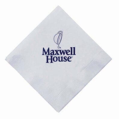 White Beverage Napkins