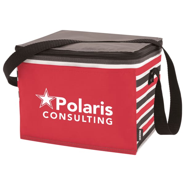 KOOZIE® Six-Pack Striped Kooler