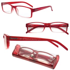 Soft Feel Reading Glasses W/Matching Case