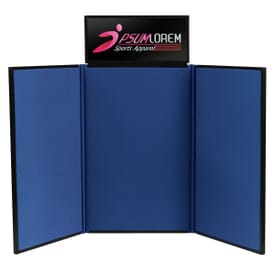 4’ Tabletop Trifold Display Board With Header