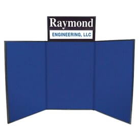 6’ Tabletop Trifold Display Board With Header