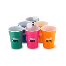 Custom pong set with cup and ball