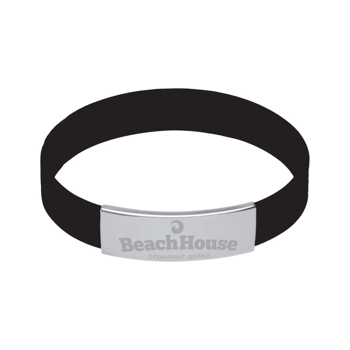Metal Trim Silicone Bracelet