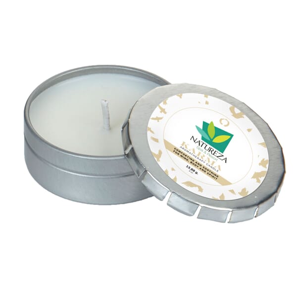 Small Push Tin Candle