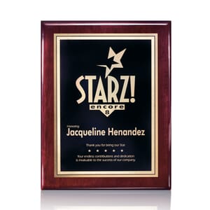 44. Red Wooden Plaque