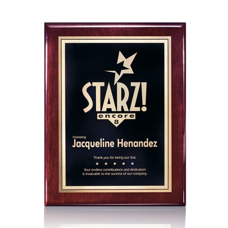 44. Red Wooden Plaque