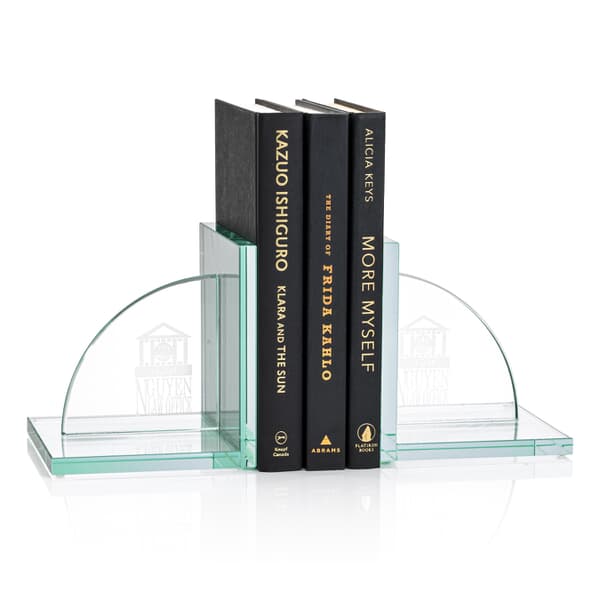 Crystal Support Book Ends