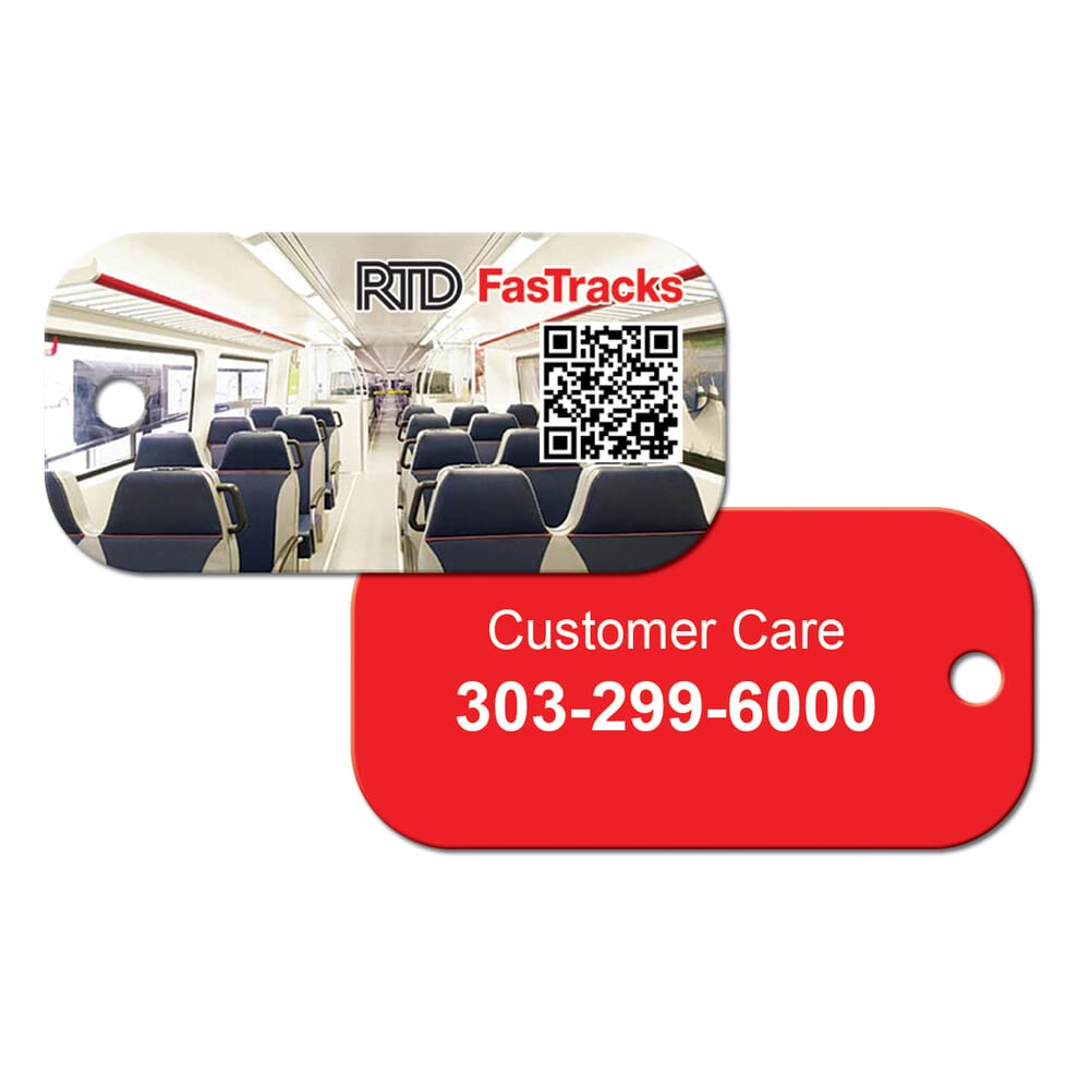 Personalized Large Rectangle Key Tag - Custom Key Tags | Crestline