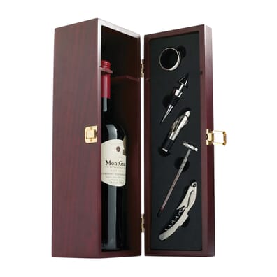 Elegant Wine Box with Tools