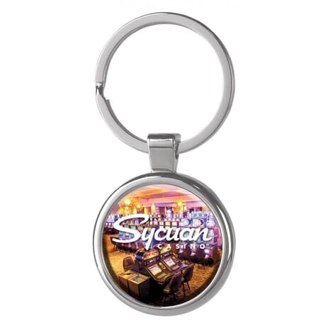 full color metal keychain