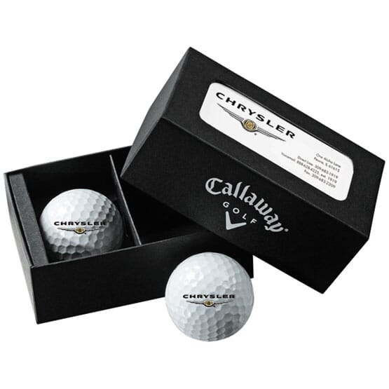 Callaway® 2-Ball Business Card Box w/Warbird