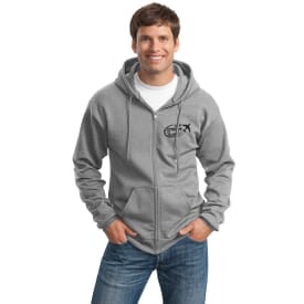 Port &amp; Company® Ultimate Full-Zip Hooded Sweatshirt