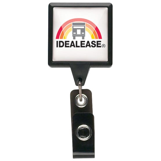 Dome Style Oversized Rectangle Badge Reel