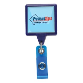 Dome Style Oversized Rectangle Badge Reel