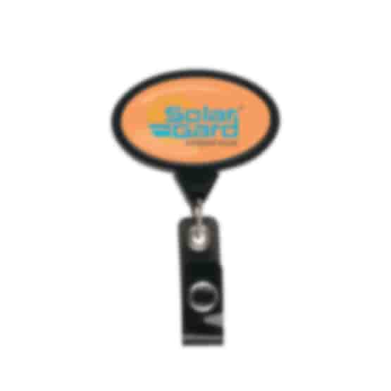 Dome Style Elliptical Message Badge Reel