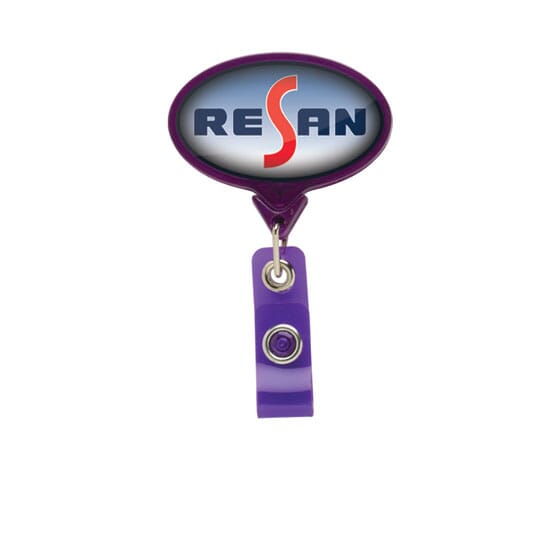 Dome Style Mighty Oblong Badge Reel