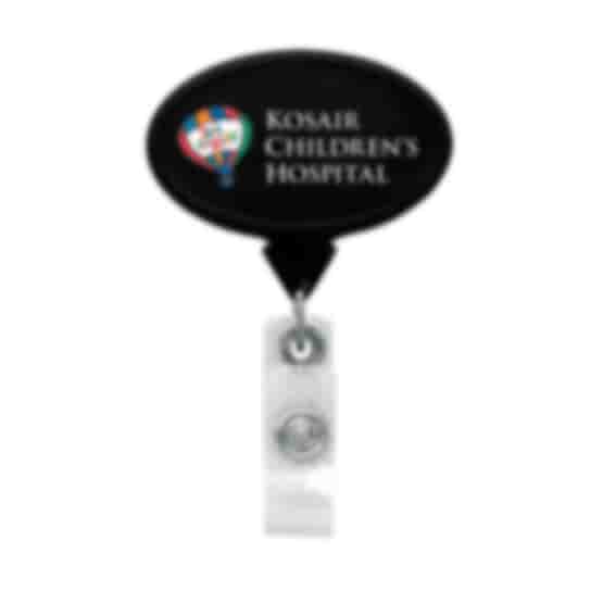Anti-Microbial Jumbo Oval Badge Reel- Chroma