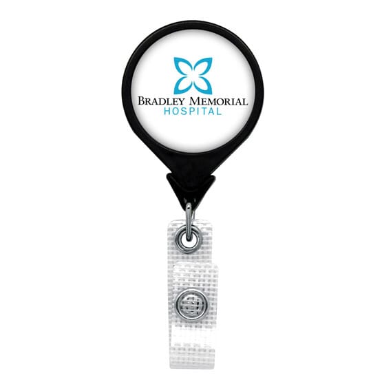 Anti-Microbial Jumbo Round Badge Reel- Polydome