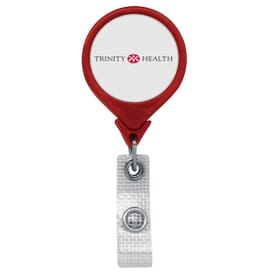 Anti-Microbial Jumbo Round Badge Reel- Polydome