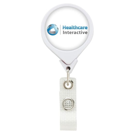 Dome Style Healthy Circles Badge Reel