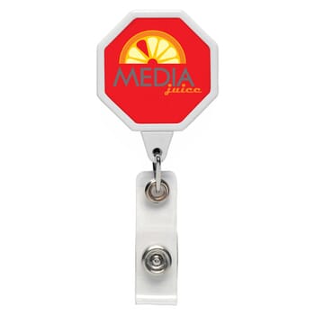 Dome Style 8-Sided Badge Reel