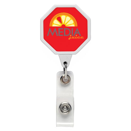 Dome Style 8-Sided Badge Reel
