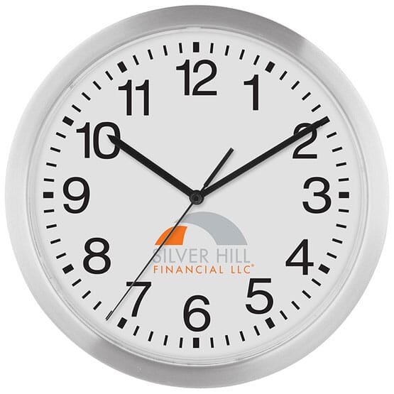 12Inch Slim Metal Wall Clock