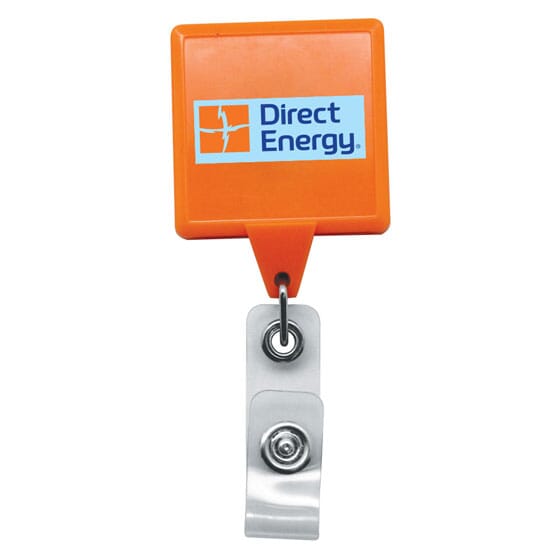 Vivid Colors Square Badge Reel