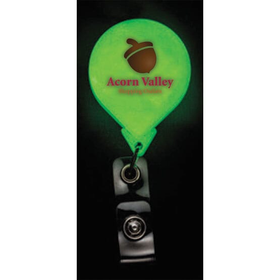 Neon Green Round Badge Reel