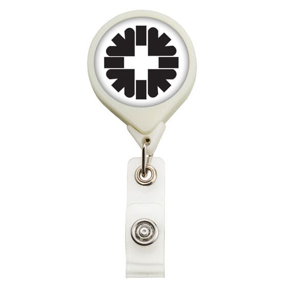 Dome Style Round Bright Glow Badge Reel