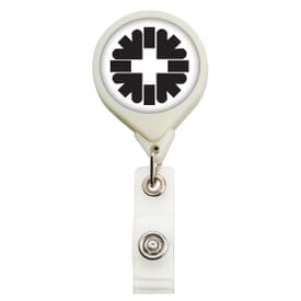 Dome Style Round Bright Glow Badge Reel