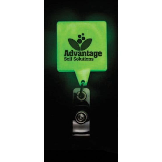 Square Bright Glow Badge Reel