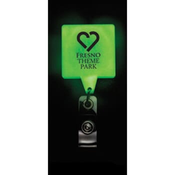 Square Bright Glow Badge Reel