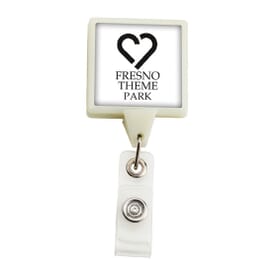 Dome Style Square Bright Glow Badge Reel