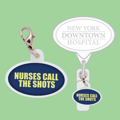 Oblong Designs Badge Reel Charm