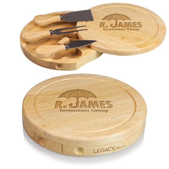 Round Cheese Board Set