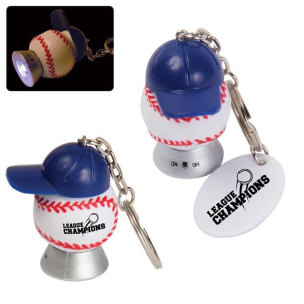Baseball And Cap Keychain