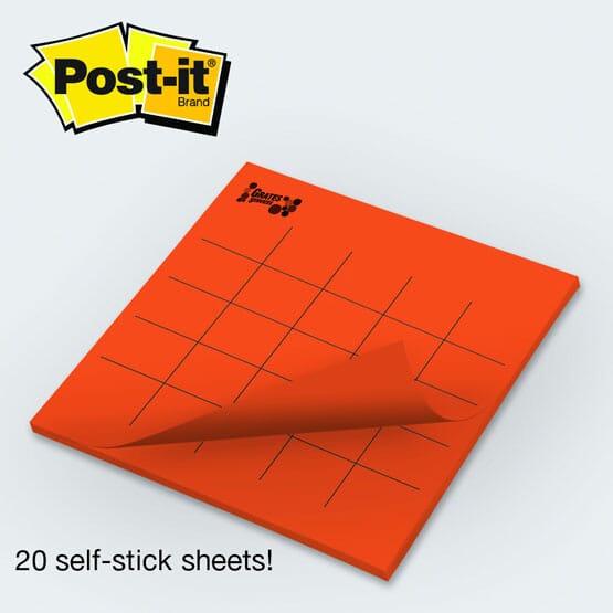 Post-it Big Notes, 15 x 15, Neon Orange, 30 Sheets (BN15)