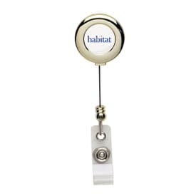 Dome Style Golden Rounds Badge Reel