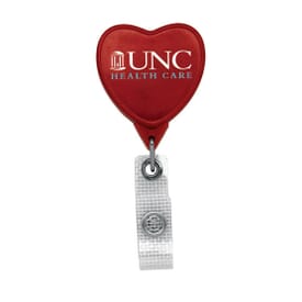 Anti-Microbial Jumbo Heart Badge Reel- Chroma